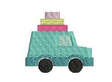 Stickdatei - Auto Reise